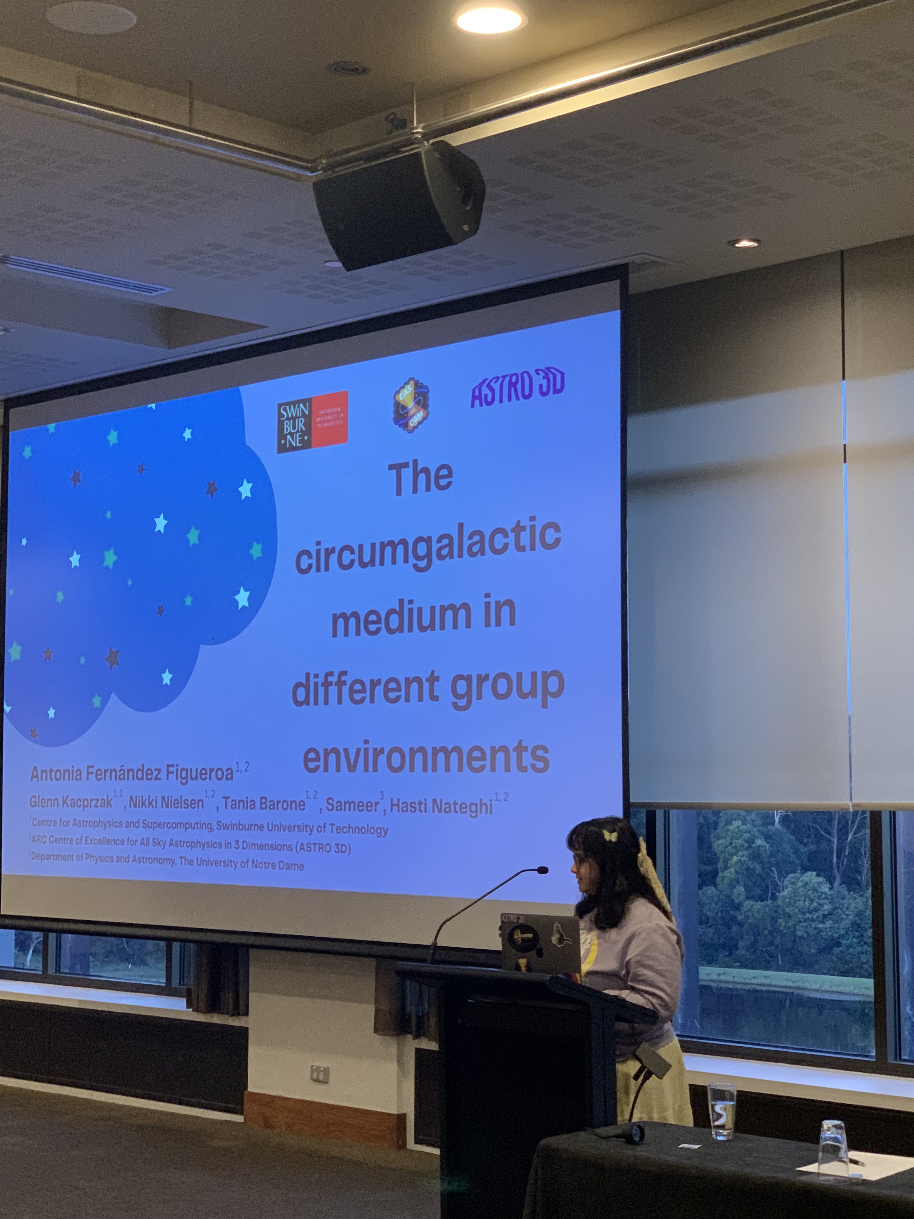 Antonia Fernandez Figueroa presenting her research